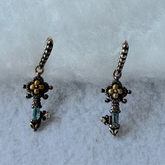 Barabara Bixby Skeleton Key Drop Earrings - Picture 1 of 3